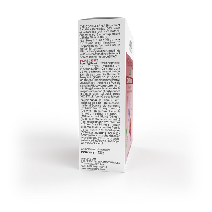 Cys-control flash 10 gélules + 10 capsules