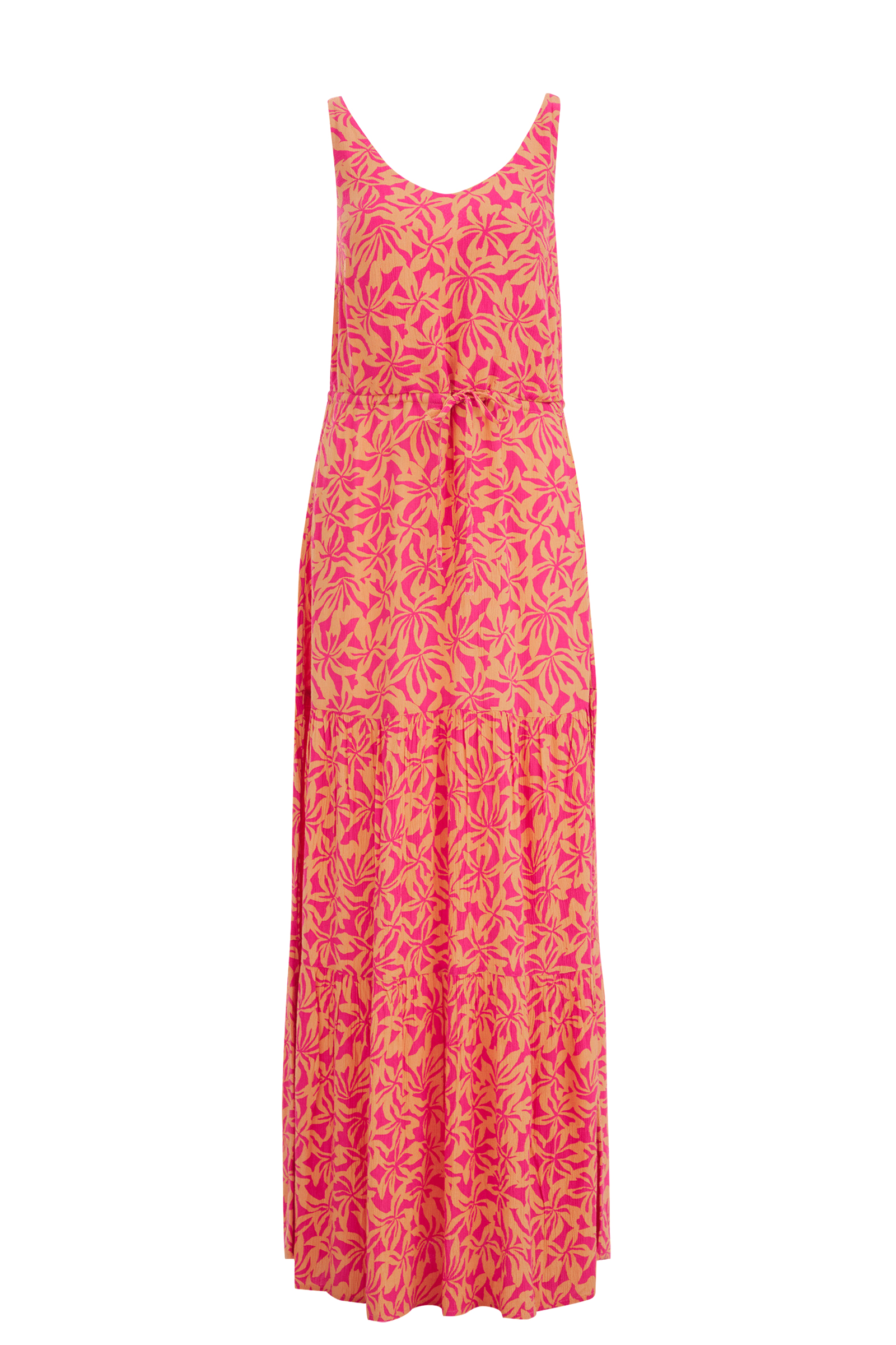 maxi-jurk met dessin WE Fashion Felroze