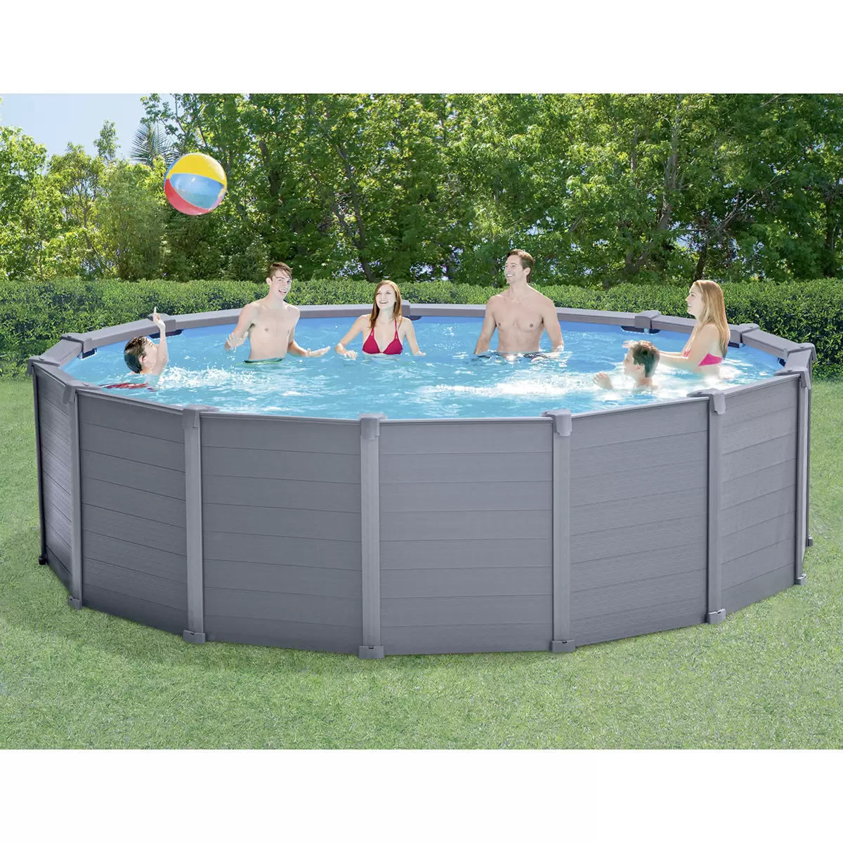 Graphite Grey Panel Pool IN: Intex