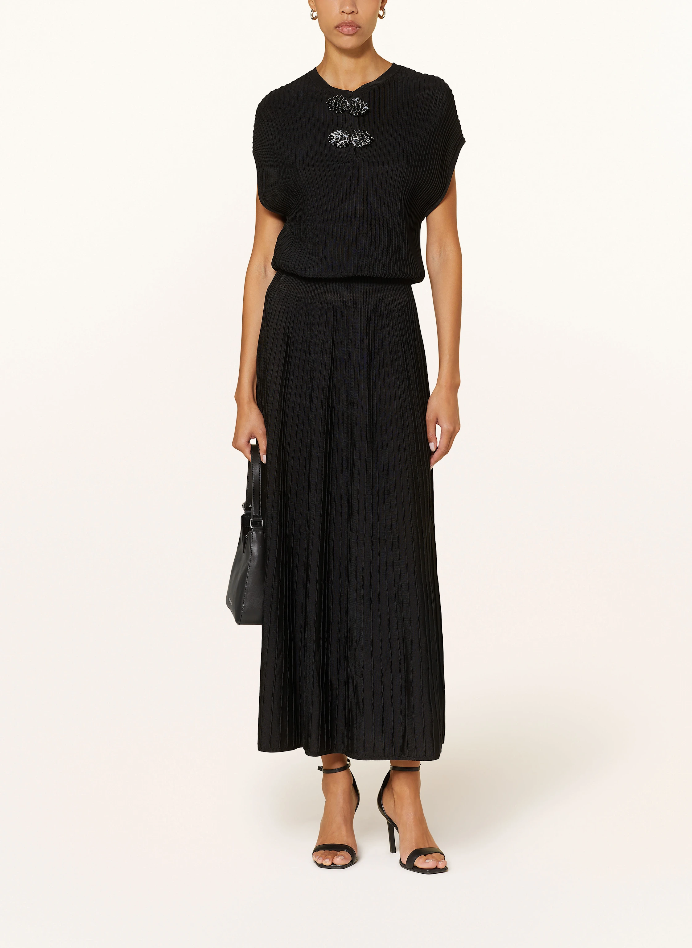 EMPORIO ARMANI Jerseykleid mit Schmucksteinen