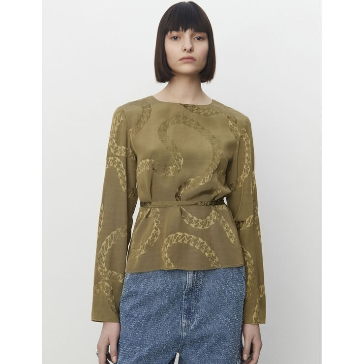 2NDDAY 2ND Nesta - Soft Jacquard Martini olive