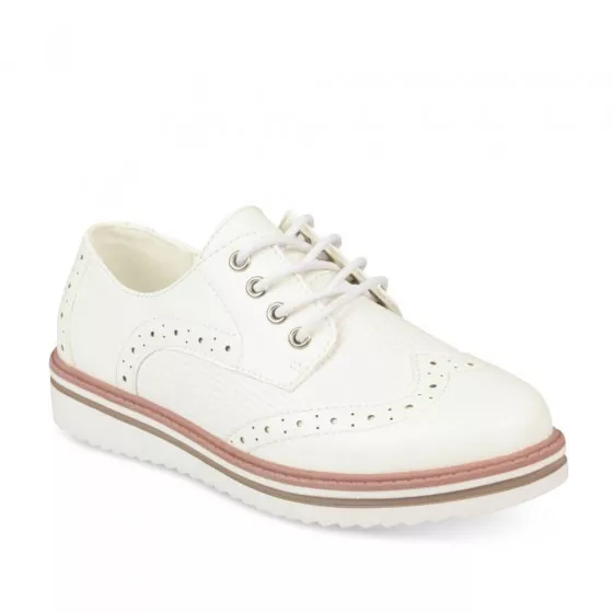 Derbies BLANC LOVELY SKULL