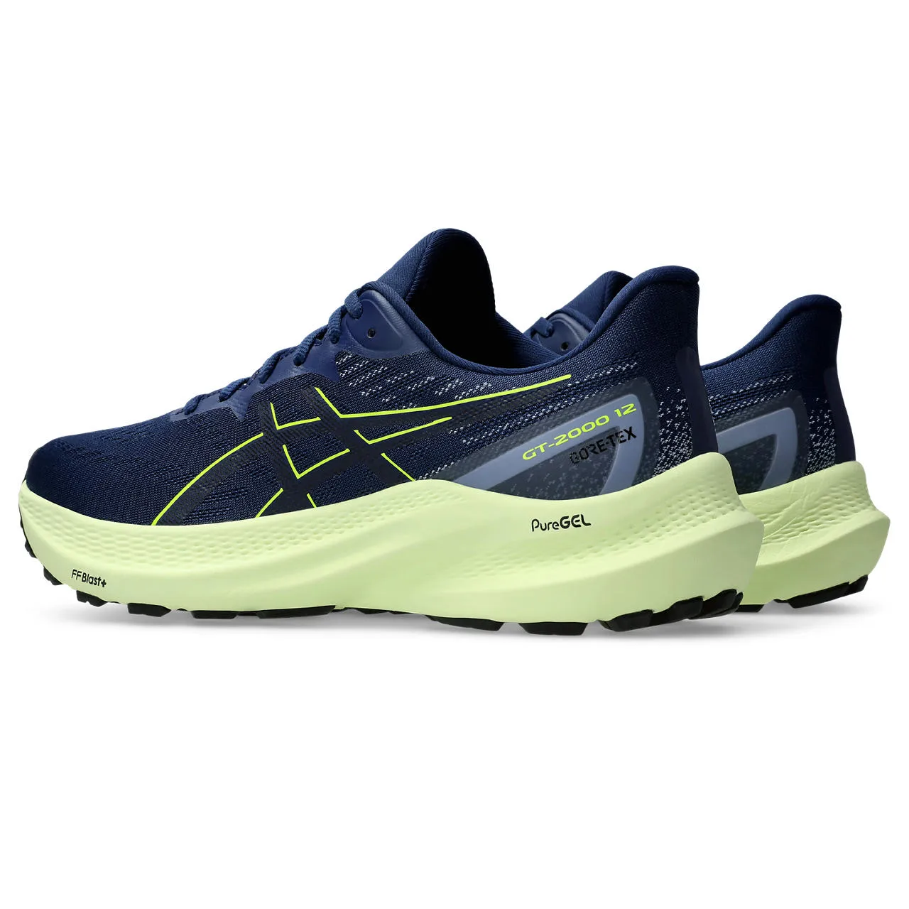 Asics Men's GT 2000 12 GORE-TEX Blue Expanse/Safety Yellow
