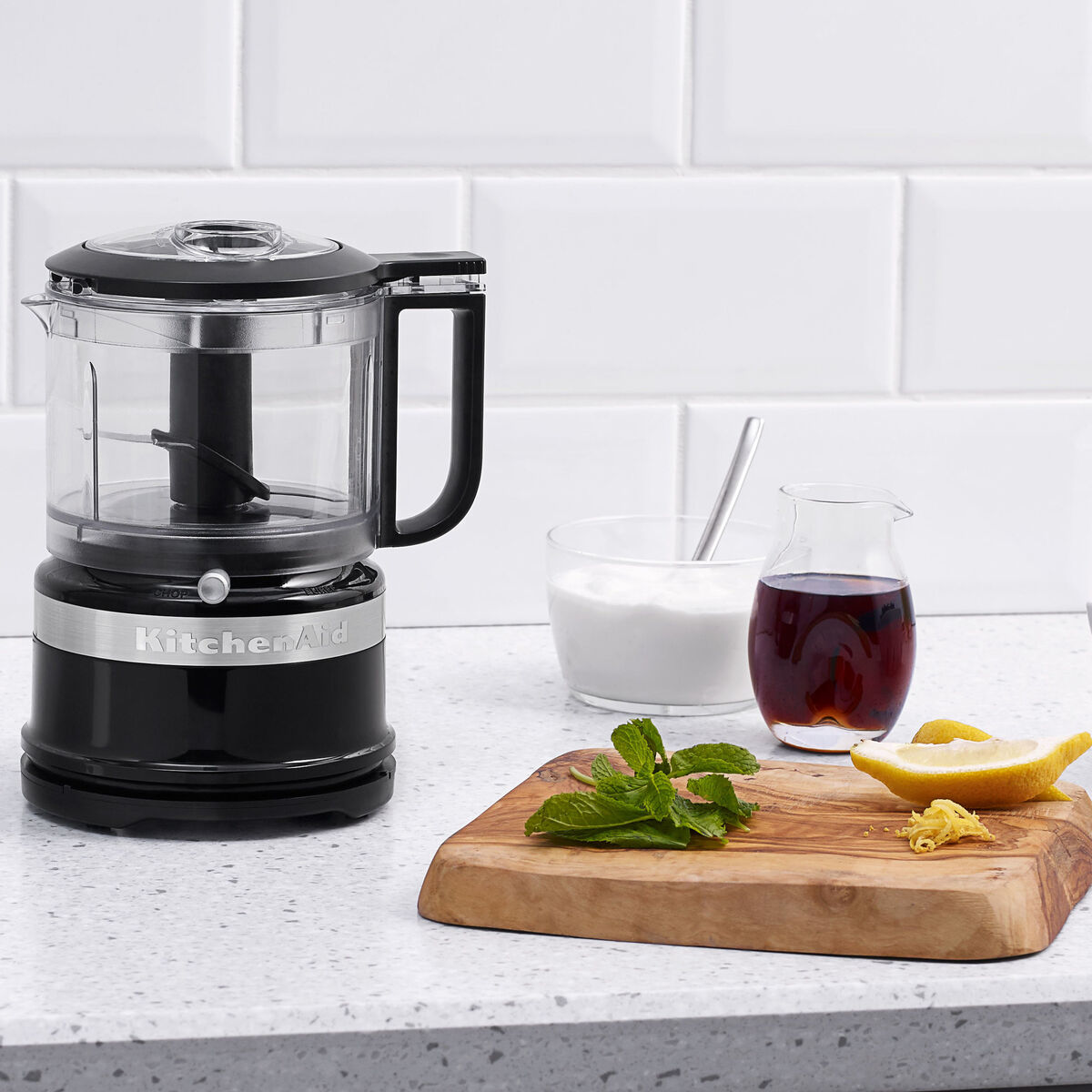 Mini Foodprocessor sort, 0,83 liter