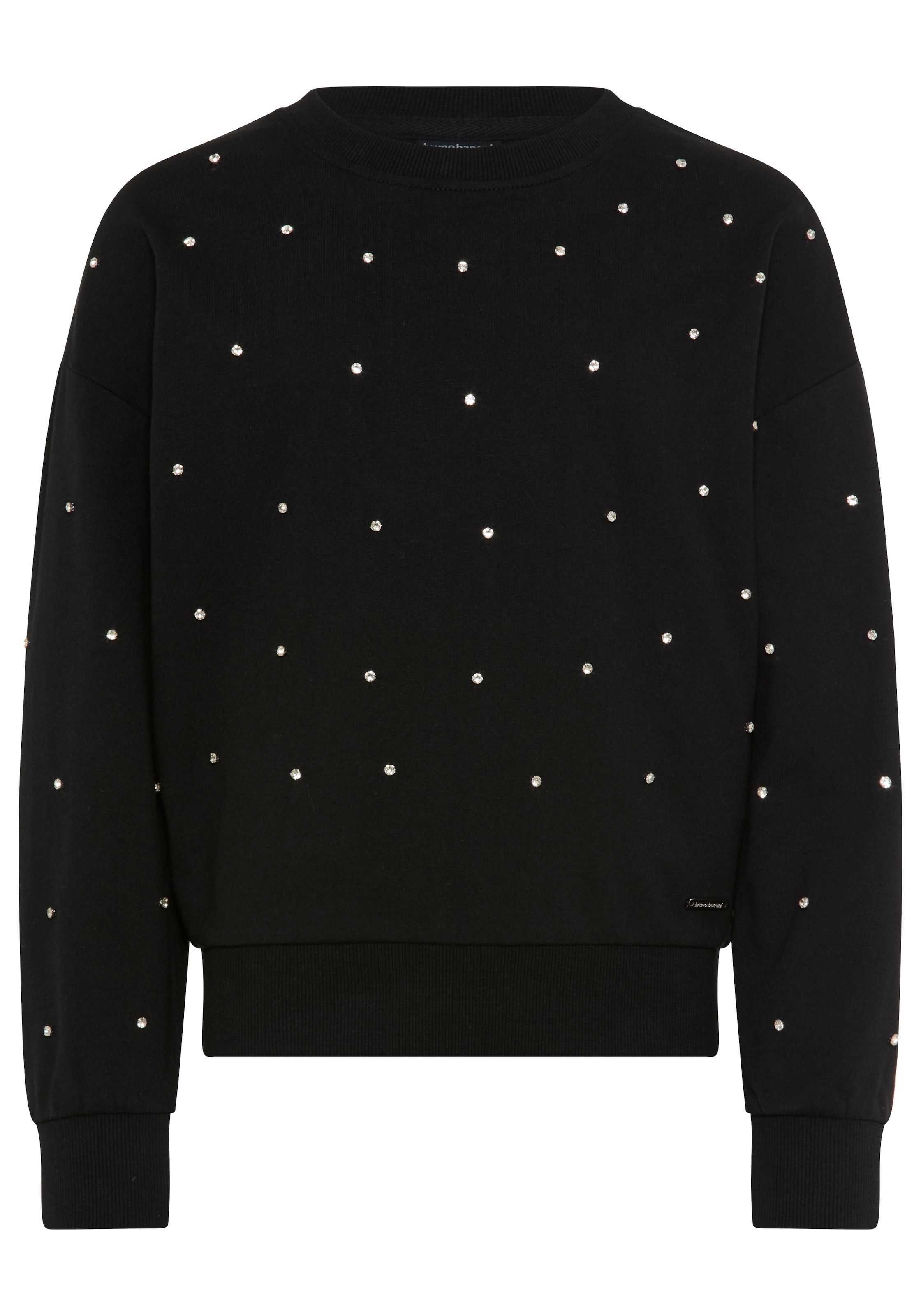 Bruno Banani Sweatshirt »Kurzes Sweatshirt mit Strass-Steinen«, NEU! BRUNO BANANI für TEENS. Trendiges Shirt mit Strass-Steinen