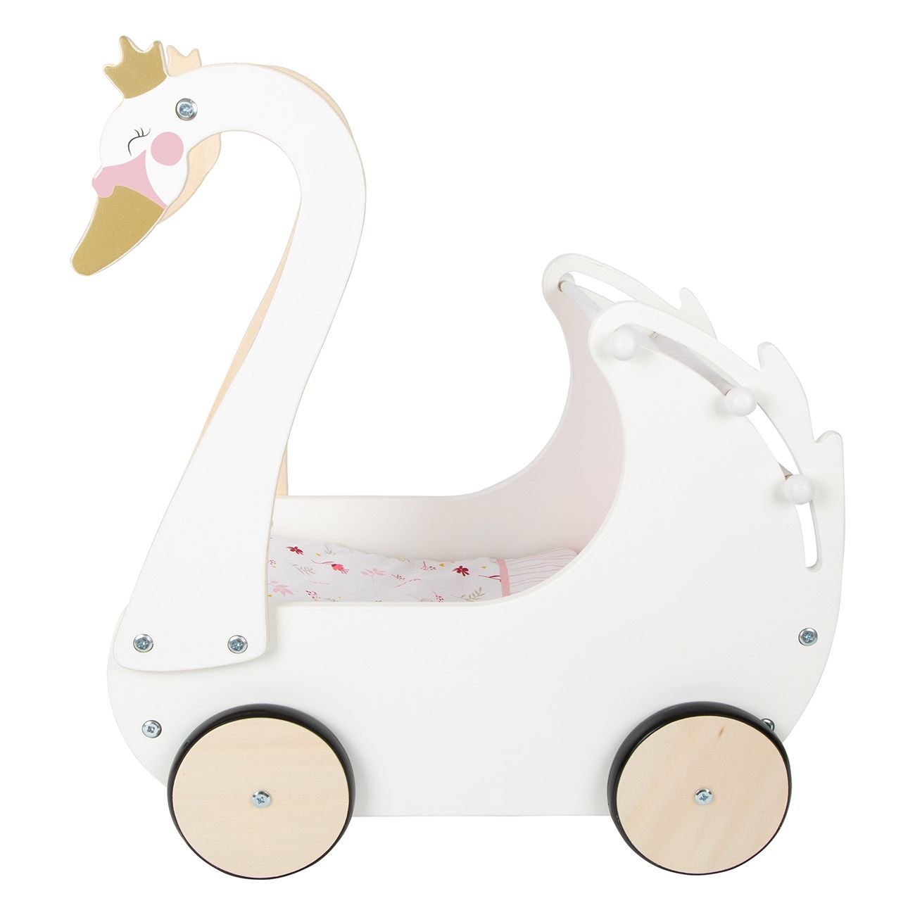 Smallfoot Puppenwagen Schwan 12283 Puppenbett