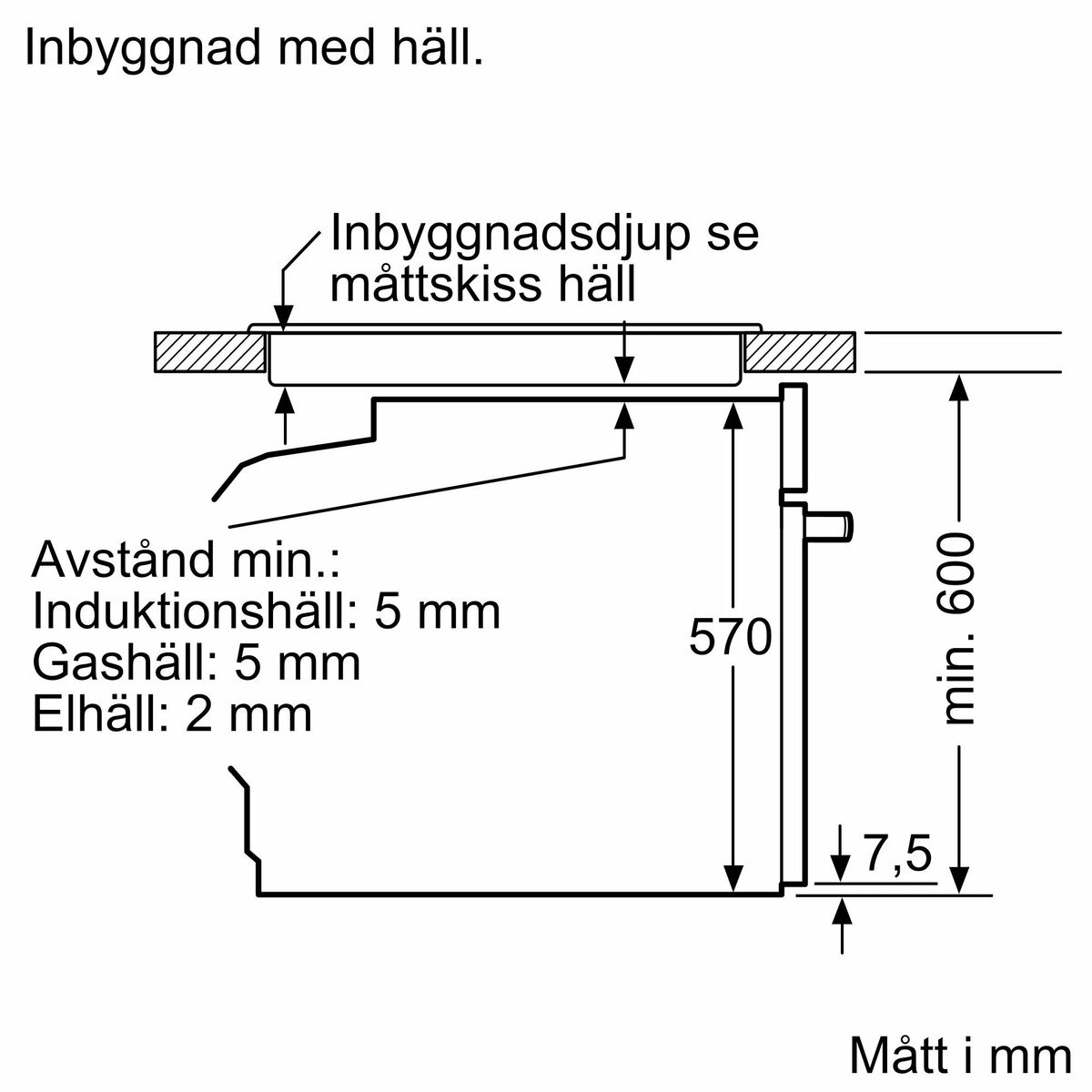 HB579GBR3 iQ500 Innbyggingsovn 60 x 60 cm, rustfritt stål