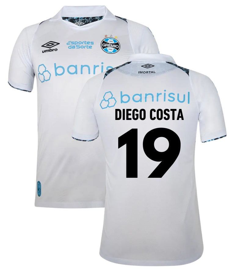 Grêmio Uitshirt 2025   Bedrukking Diego Costa - Voetbalshirt Brazilië