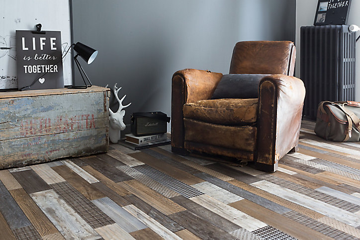 Revêtement sol PVC Texline Westwood marron 4m (vendu au m²)