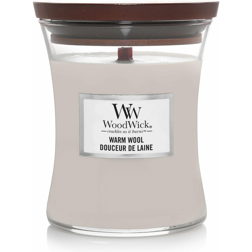 WoodWick Geurkaars Medium Warm Wool275 gr