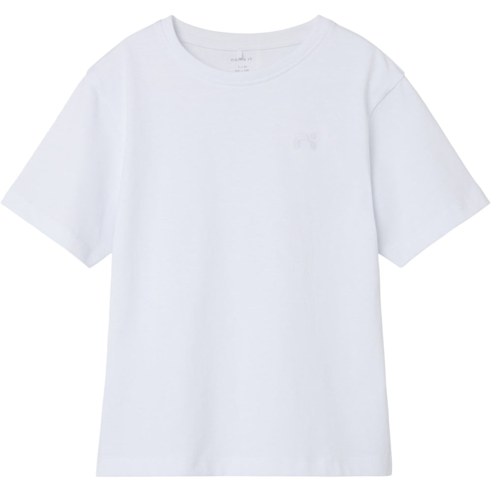 Køb Name It Bright White Greg Nreg T-Shirt Noos