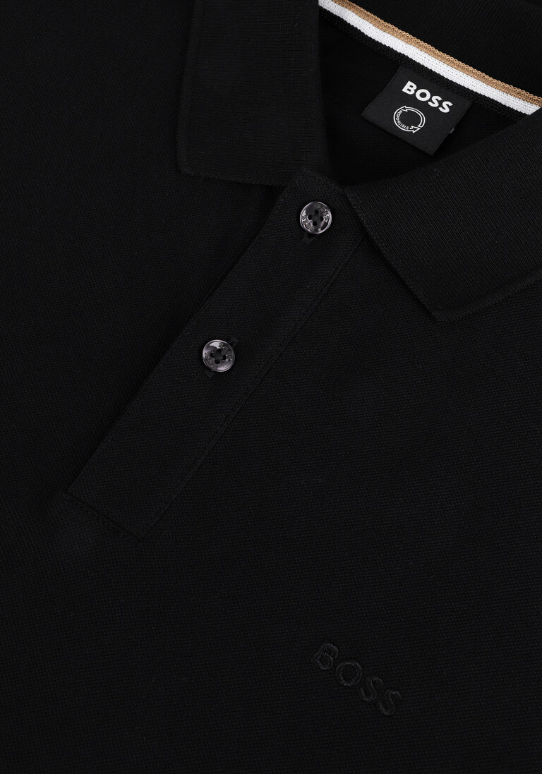 BOSS zwarte boss polo pallas