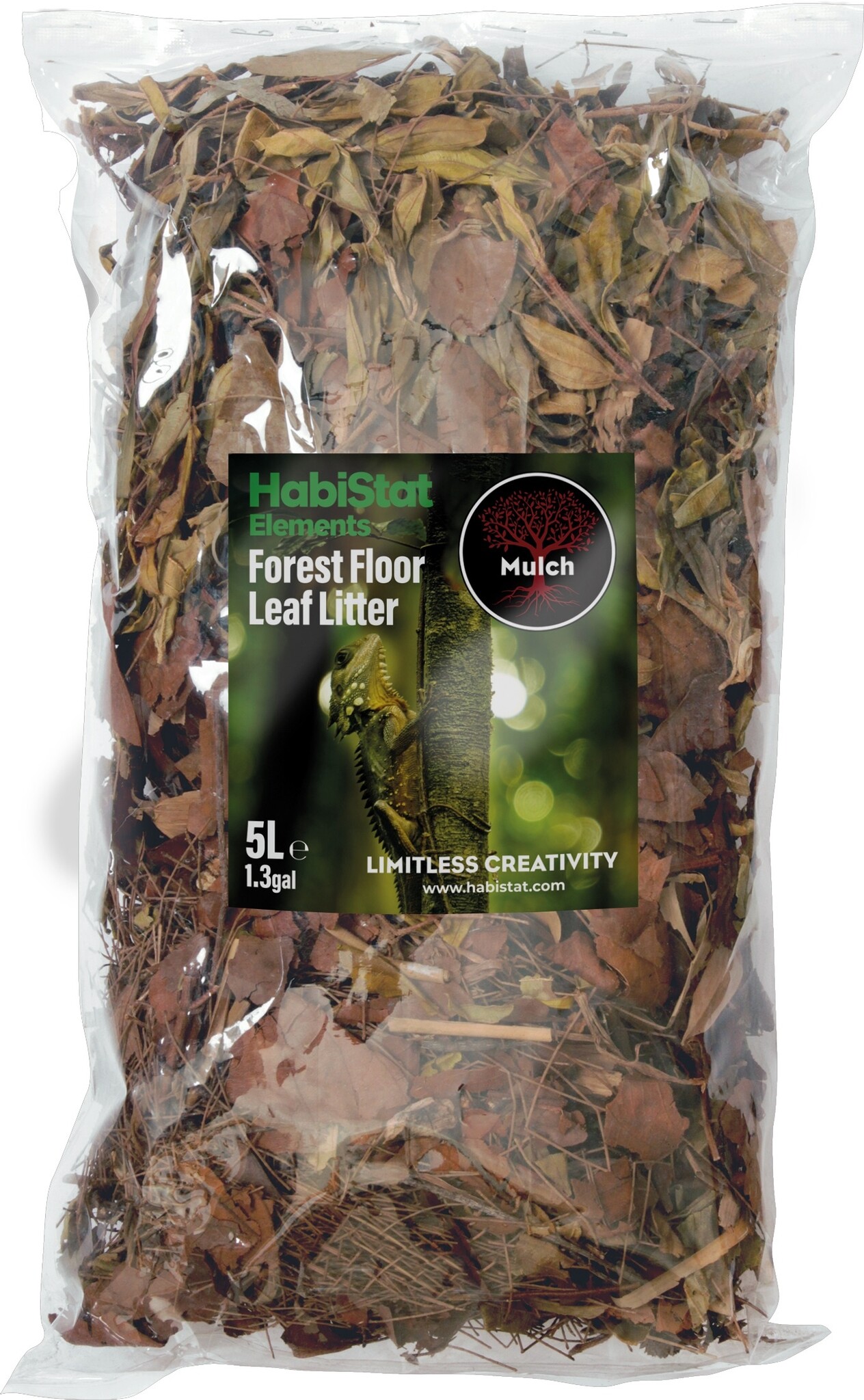 Habistat Terrarium Bladstrooisel Bosbodem 5L