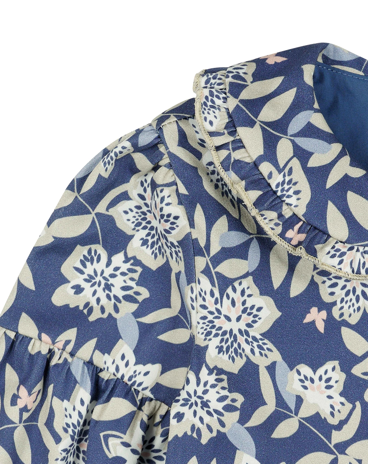 Tunika FLOWERS in bijou blue