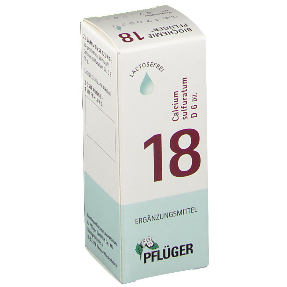 Biochemie Pflüger® 18 Calcium sulfuratum D6 Tropfen