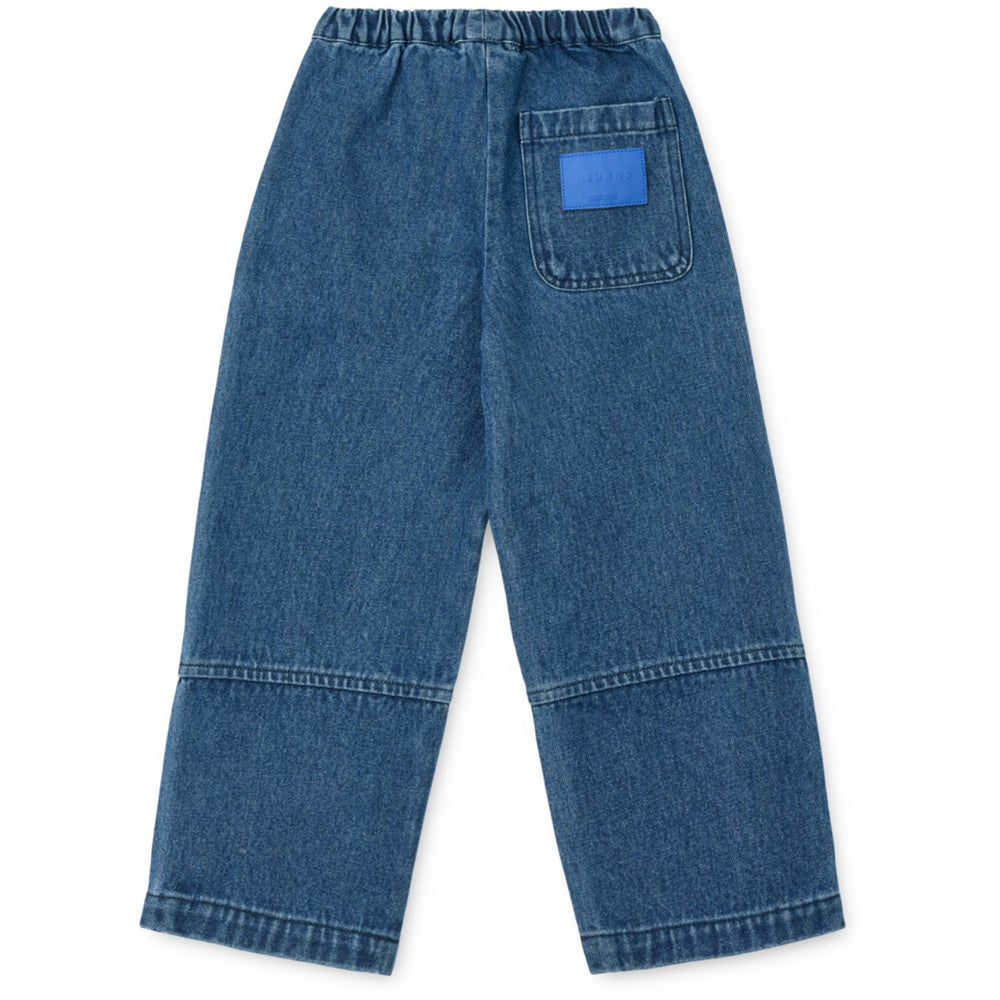 Køb LIEWOOD Medium Blue Denim Cesar Placement Denim Bukser