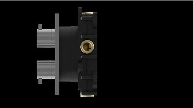 Crosswater - Crossbox Douchekraan - Thermostatisch - Geborsteld RVS - Inclusief Inbouwdeel
