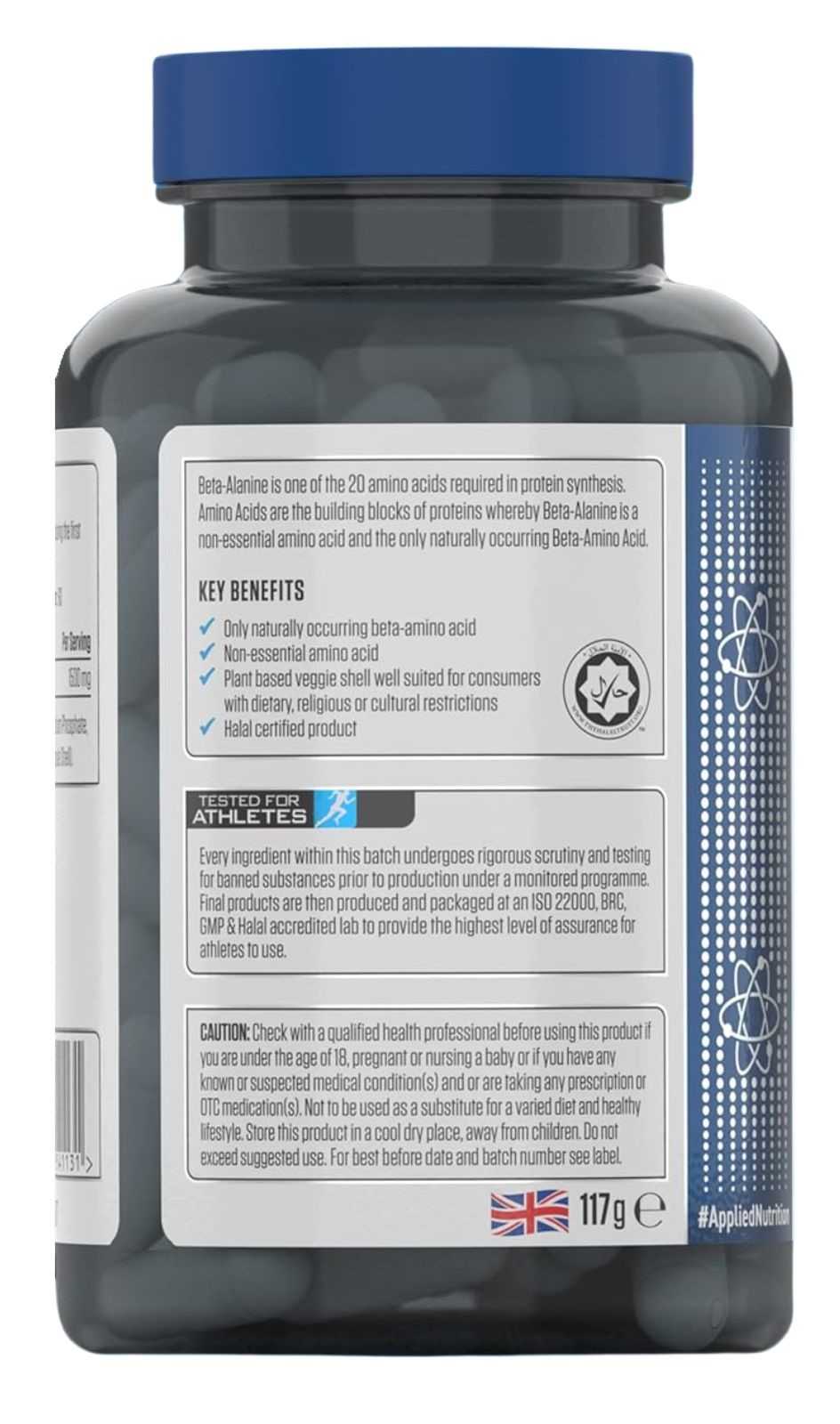 Applied Nutrition Beta Alanina 1500 120 cápsulas