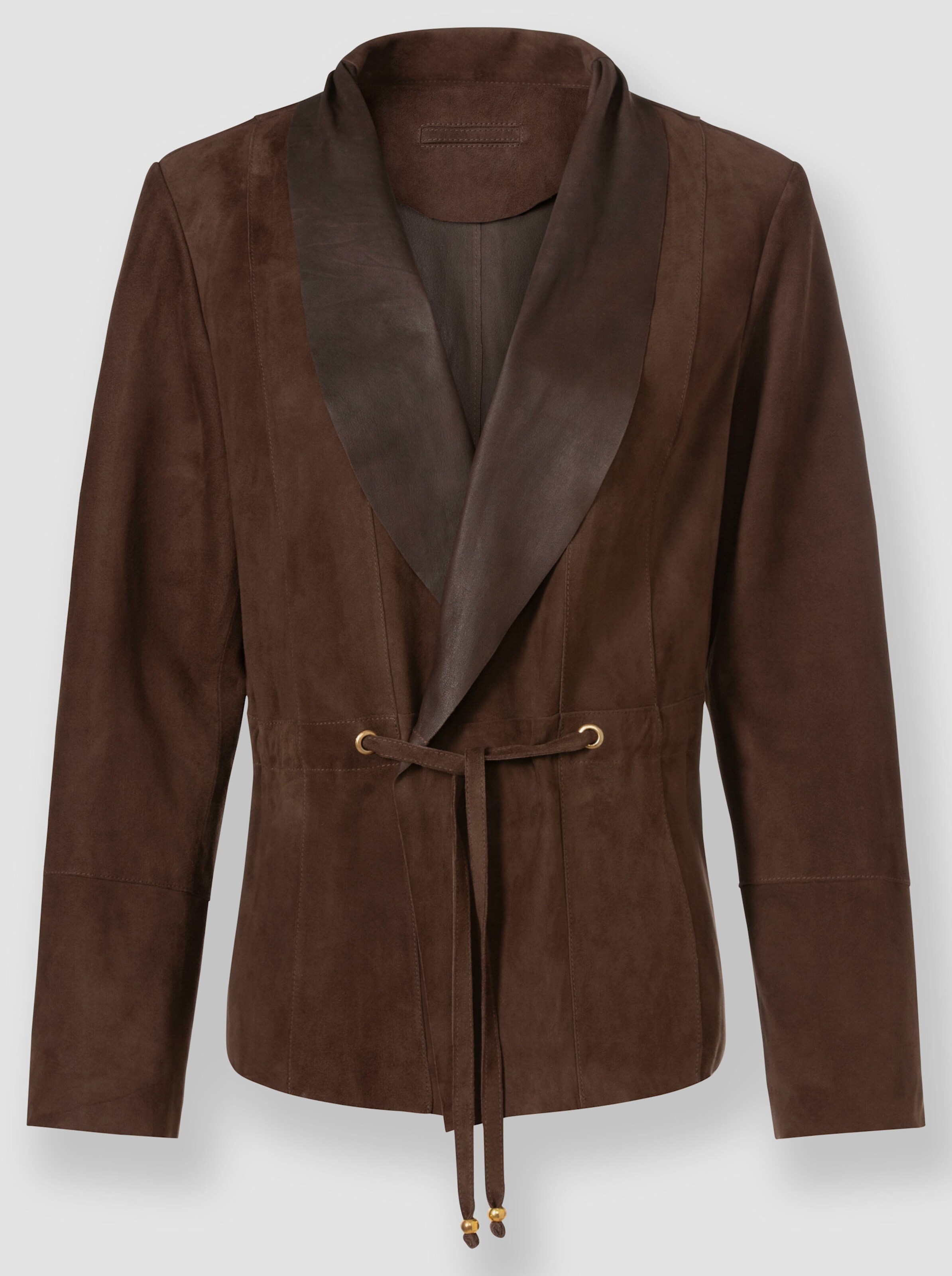 Leder-Blazer