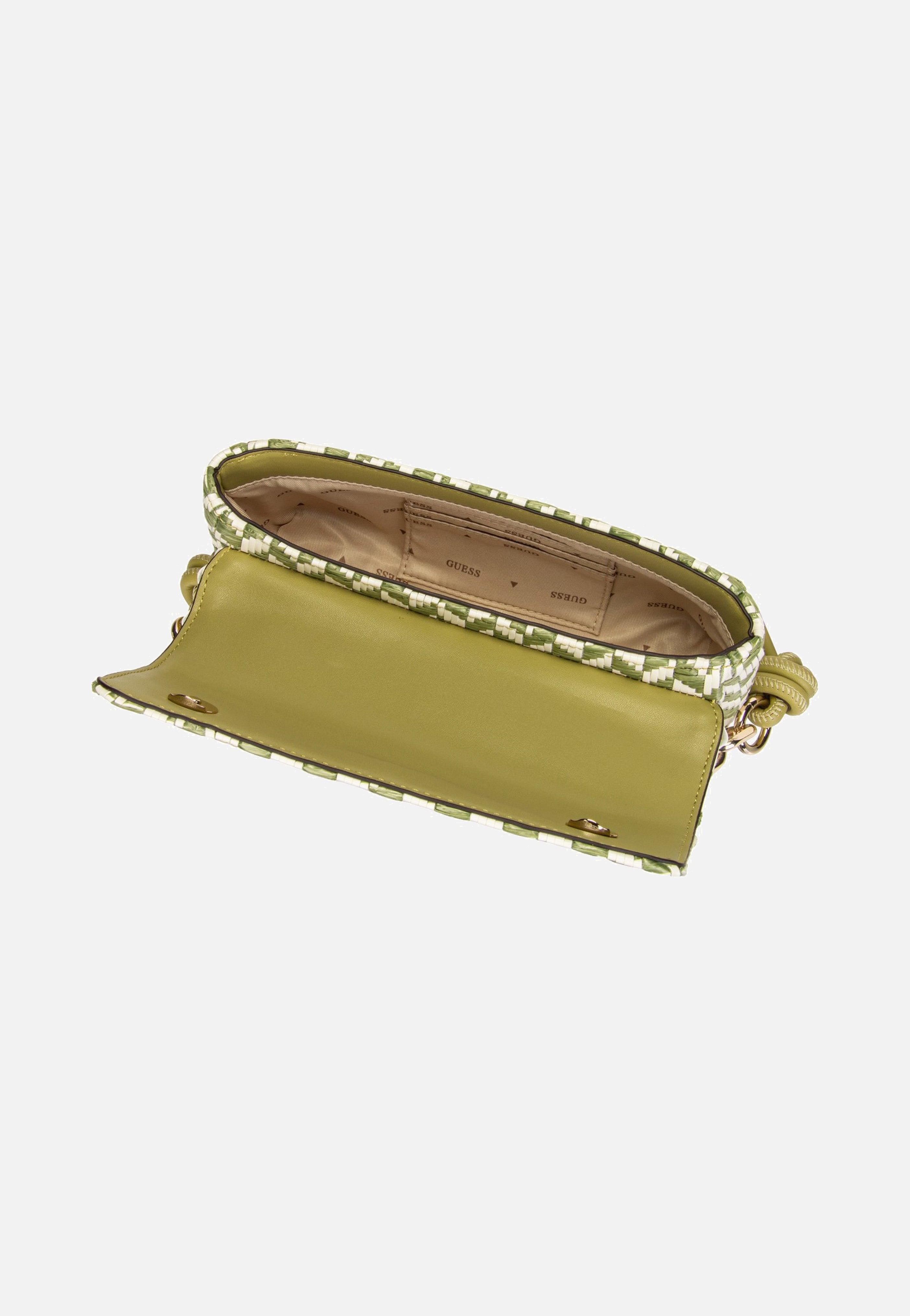 Tessi Flap Shoulder Olive Multi - Umhängetasche