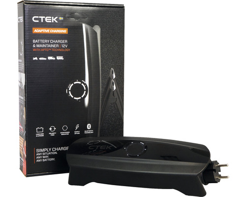 CTEK CS ONE acculader 12V loodzuur en lithium 3-180 Ah, slimme lader, onderhoudslader met adaptief laden, app, reconditioneringsmodus en polariteitsvrije klemmen