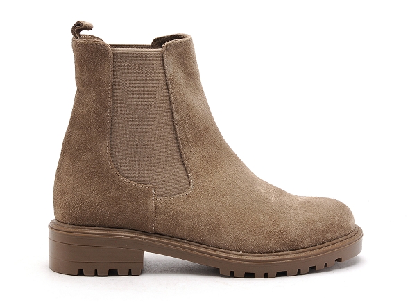Coco abricot boots bottine plates femme robier beige