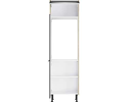 Optifit koelkast ombouwkast voor 88cm inbouwkoelkast Linus984 BxDxH 60x58,4x211,8 cm antraciet glanzend gedemonteerd scharnier omkeerbaar (links of rechts te monteren)