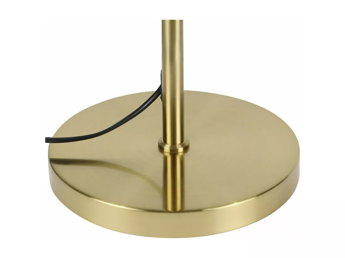 NETTLIFE Lampadaire Salon Moderne - Gold Design Lampadaire E27 Douille Lampe de sol avec interrupteur à pied -166cm