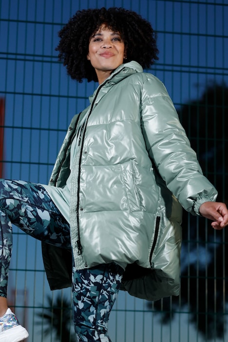 Steppjacke, Straight Fit, Stehkragen, Zipper, Seitenzipper