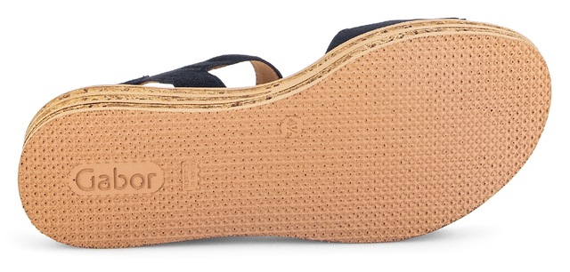 Gabor Keilsandalette  , Sommerschuh, Riemchensandale mit praktischen Klettverschlüssen