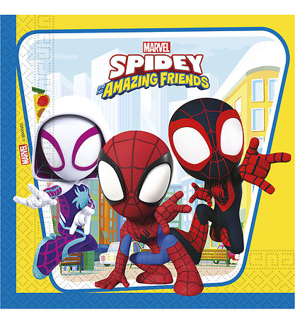 Decorata Party Servietten - 20er-Pack - 33 x 33 cm - Spidey & Hi