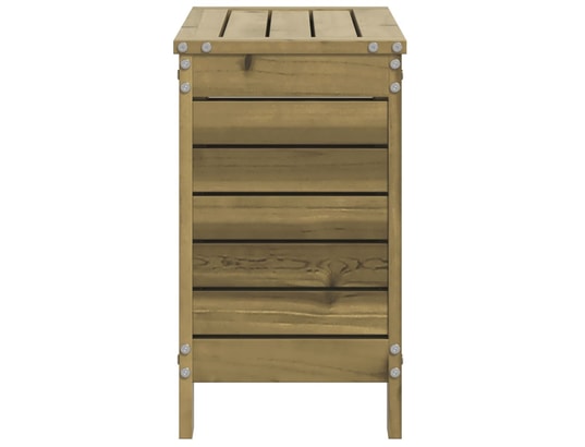 VIDAXL - Pouf Repose-pied de jardin 62x31,5x52 cm bois de pin imprégné