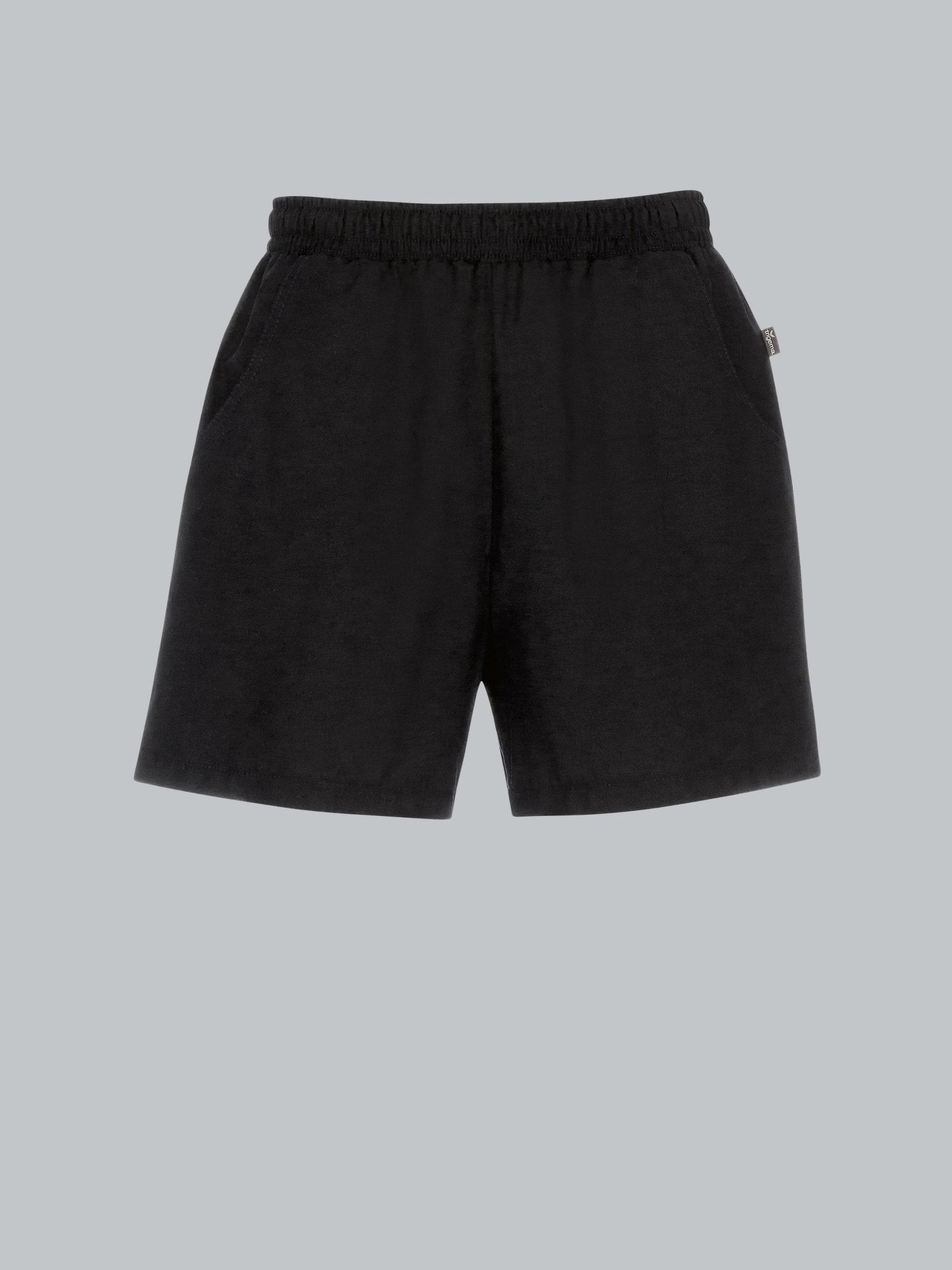 Shorts aus 100% Baumwolle Schwarz