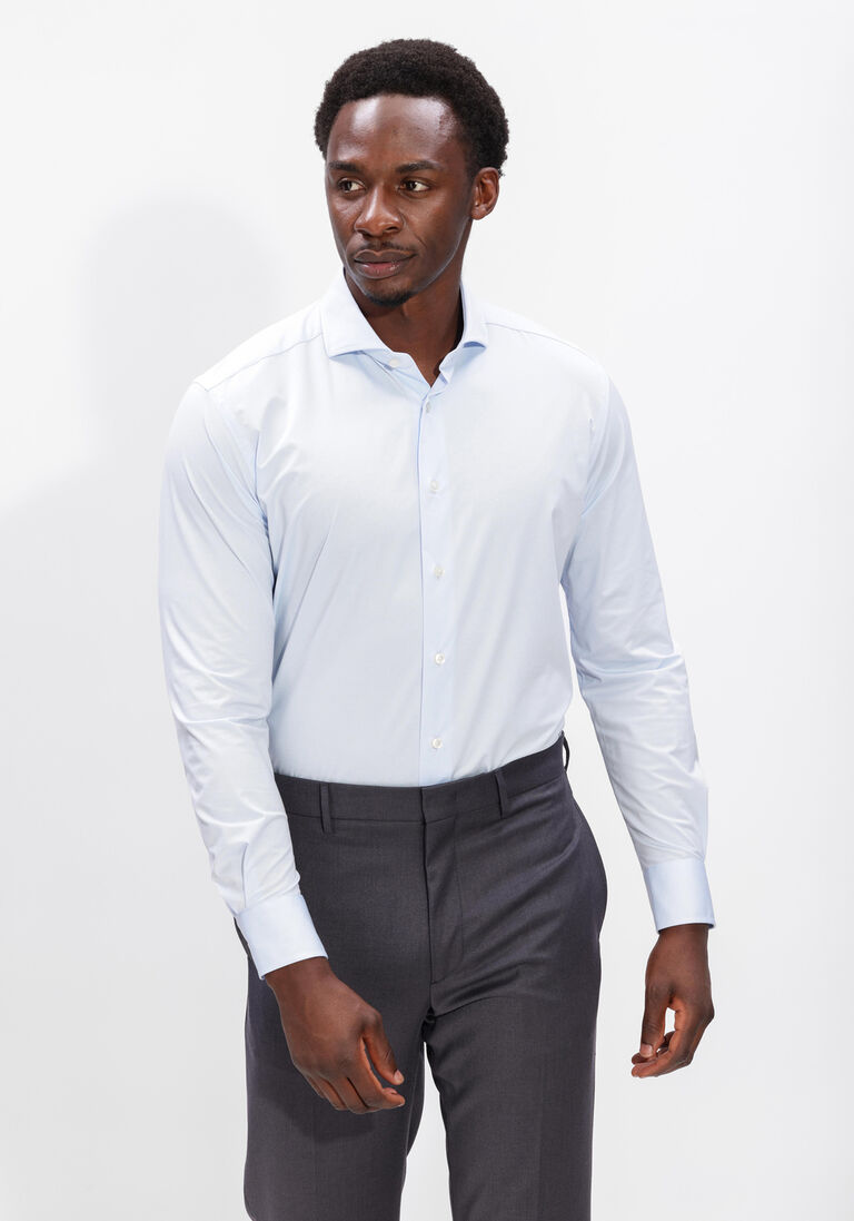 lichtblauwe xacus overhemden active shirt 520ml