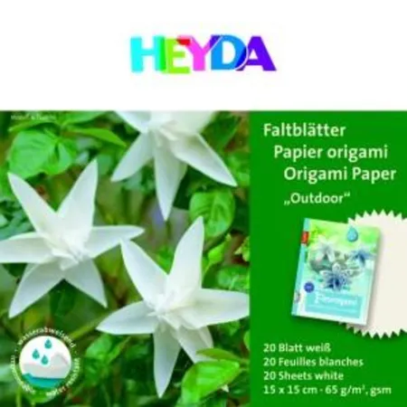 Heyda Faltblätter 15x15cm Outdoor 20 Blatt weiß