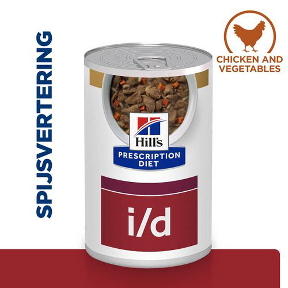 Hill's Prescription Diet Digestive Care i/d - Hondenvoer - 354 Gram - groente, kip
