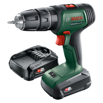 Bosch 18V klopboormachine UniversalImpact (Incl. 2 accu's 1.5Ah + lader)