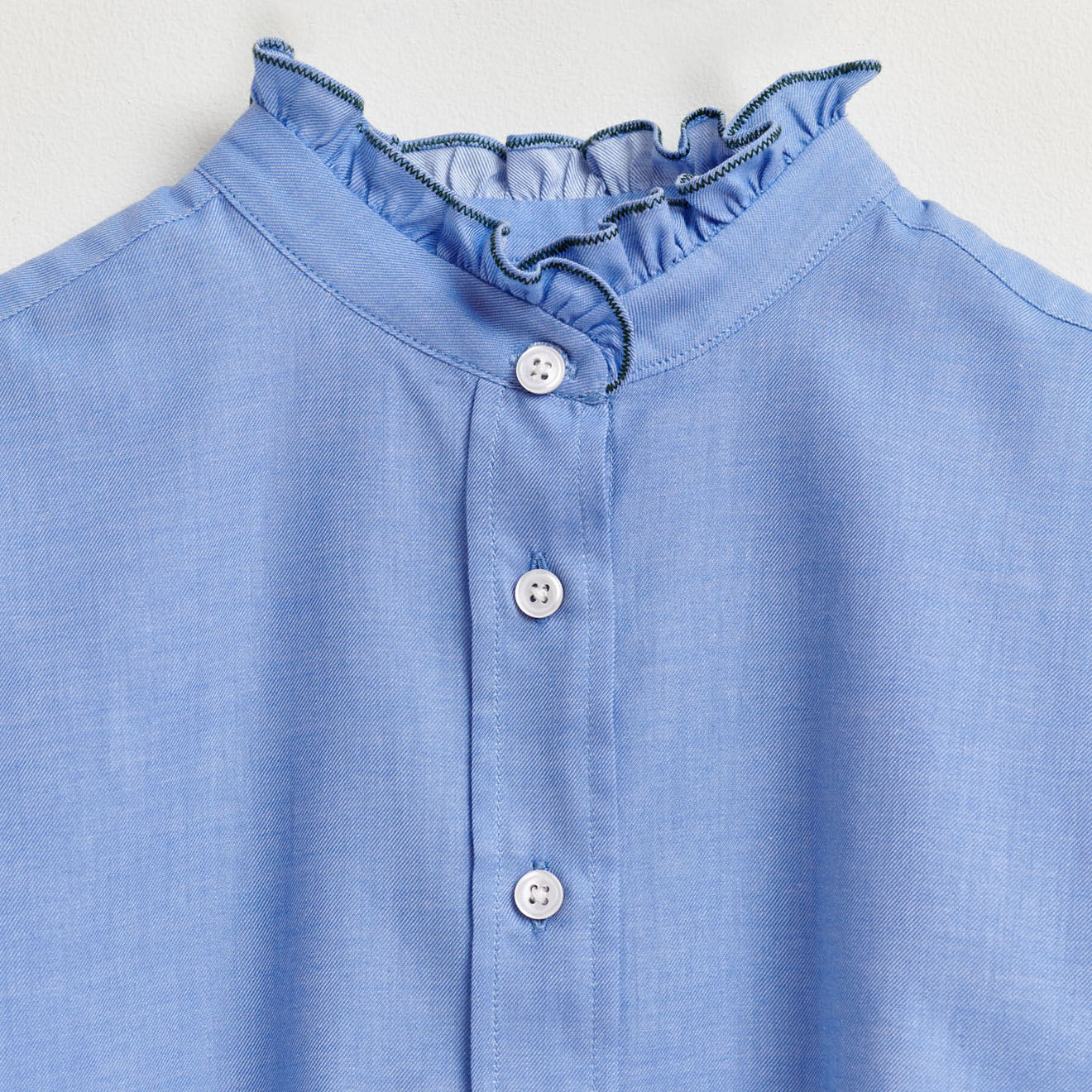 Bellerose Chemise Angle en Coton bleu ciel