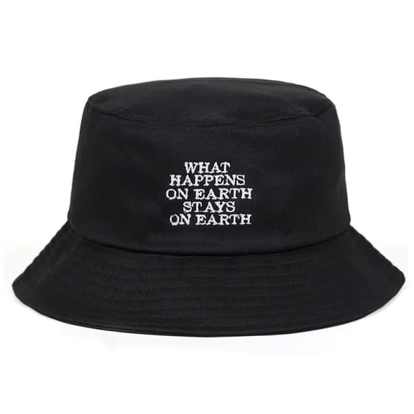 Svart fiskehatt bøttehatt Kendrick Damn