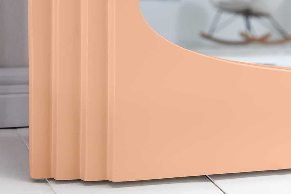 Design Wandspiegel WAVE 160cm apricot Pastell Rundbogen Spiegel