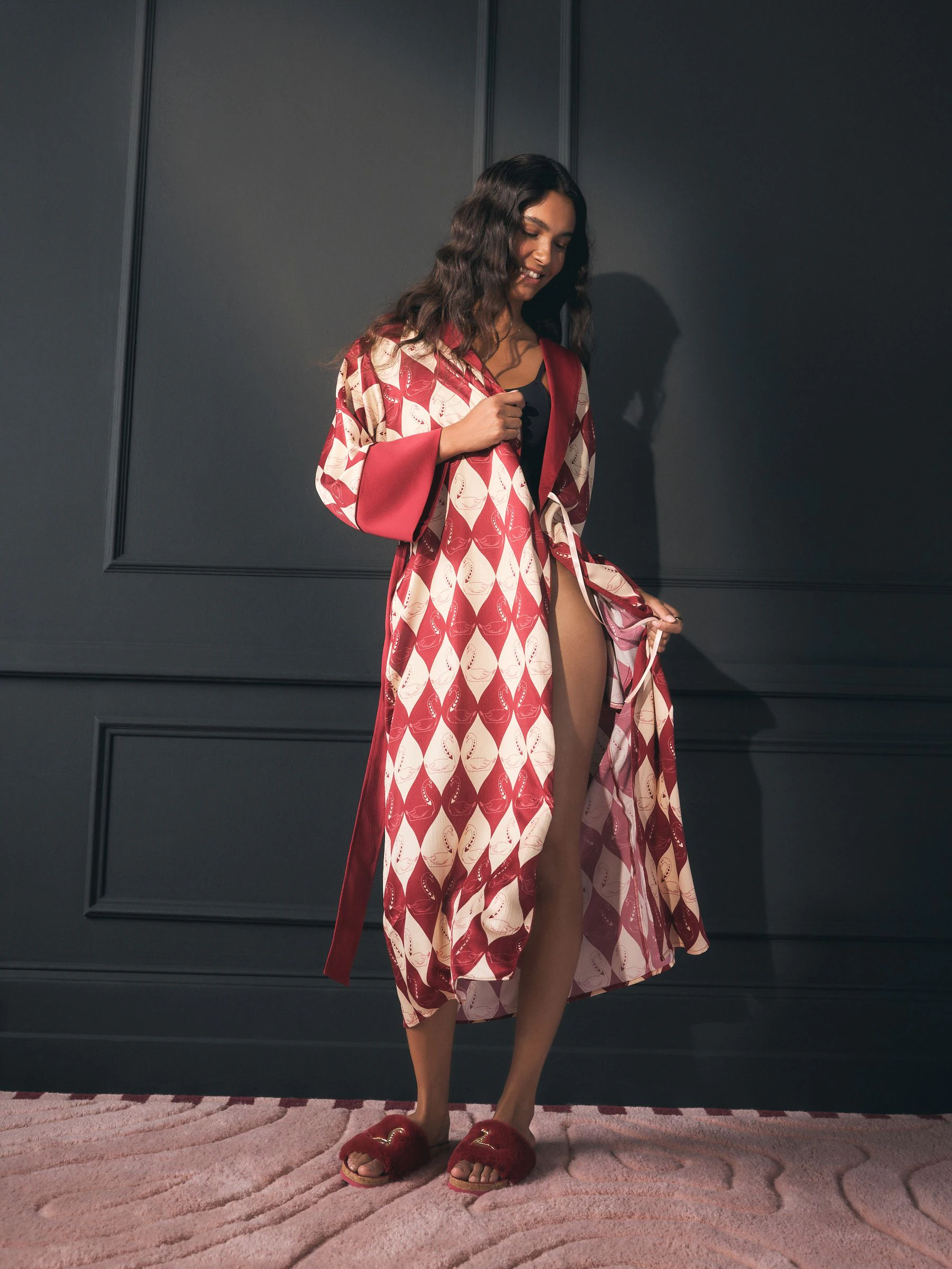 Rockett St George Textured Satin Robe