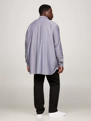 Camisa Plus Flex Dobby de Corte Regular