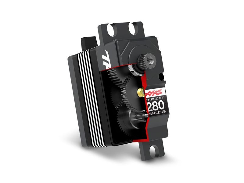 Traxxas Standard Servo High-Torque 2280 50 kg, 0.09 s, Brus Wasserdichtes Digital HV Brushless Servo mit Stahlgetriebe