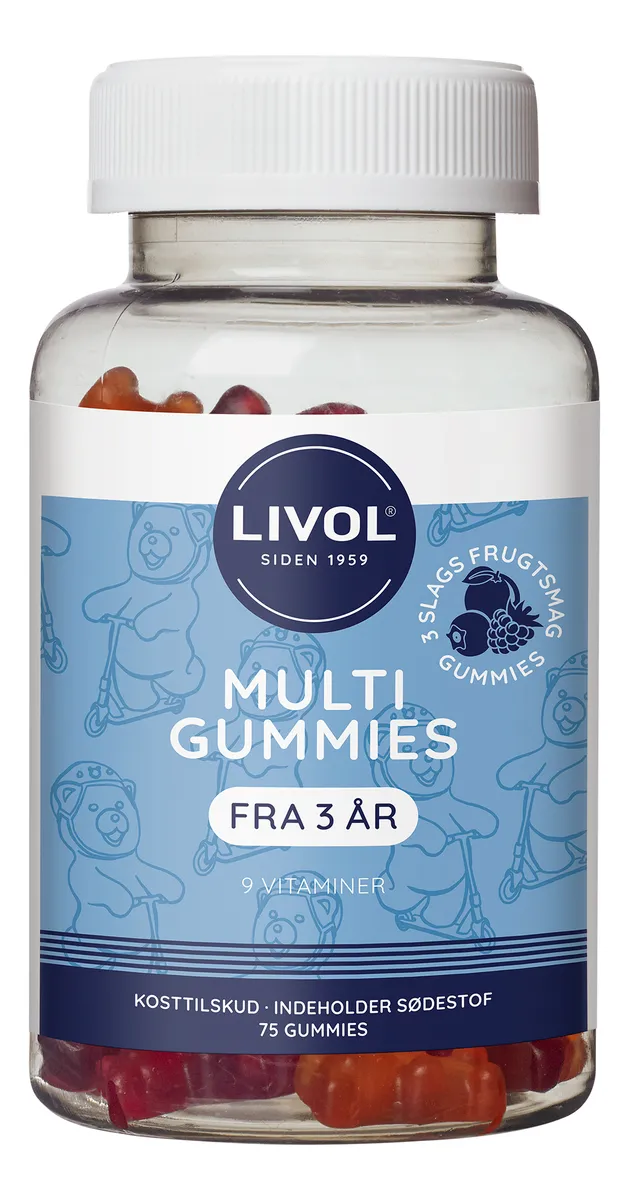 Livol Vitamin Gummies, Frugt - 75 stk.