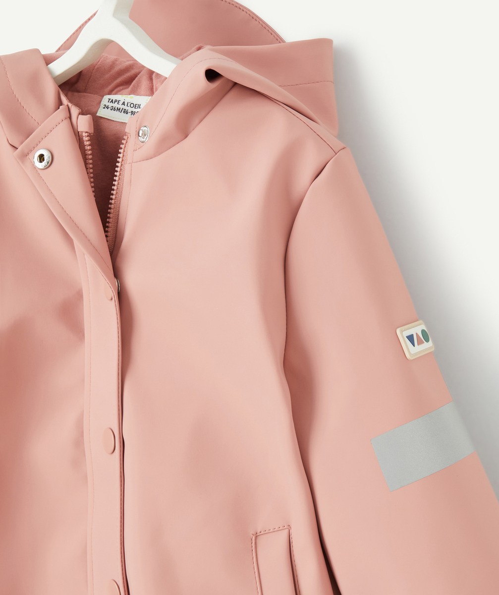 CIRÉ ROSE IMPERMÉABLE BÉBÉ MIXTE À CAPUCHE
