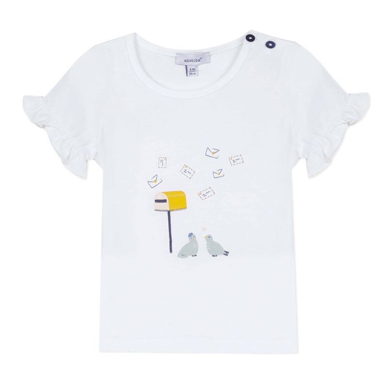 T-shirt bébé fille manches courtes imprimés Absorba Aucune nuance