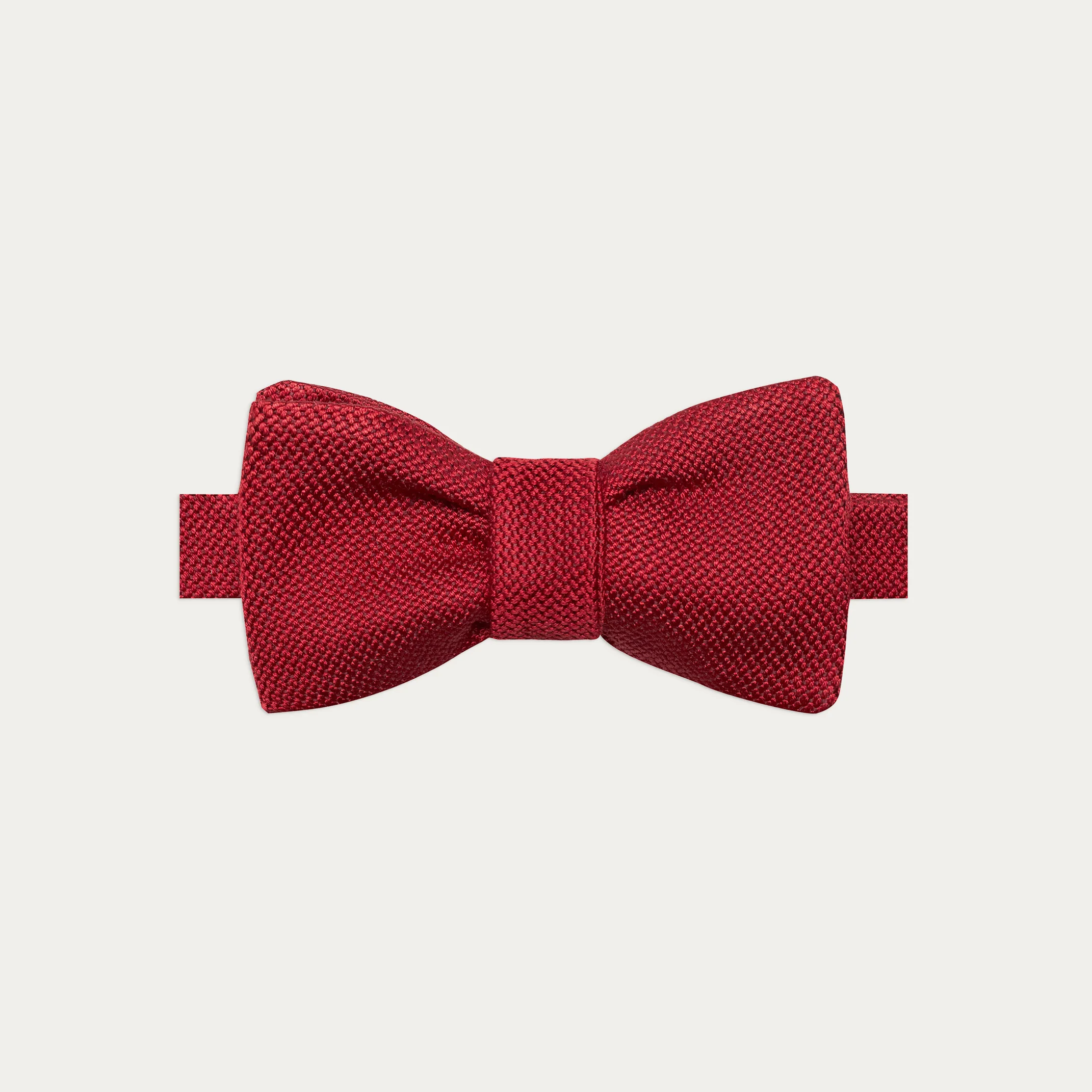 Burgundy silk grenadine bow tie