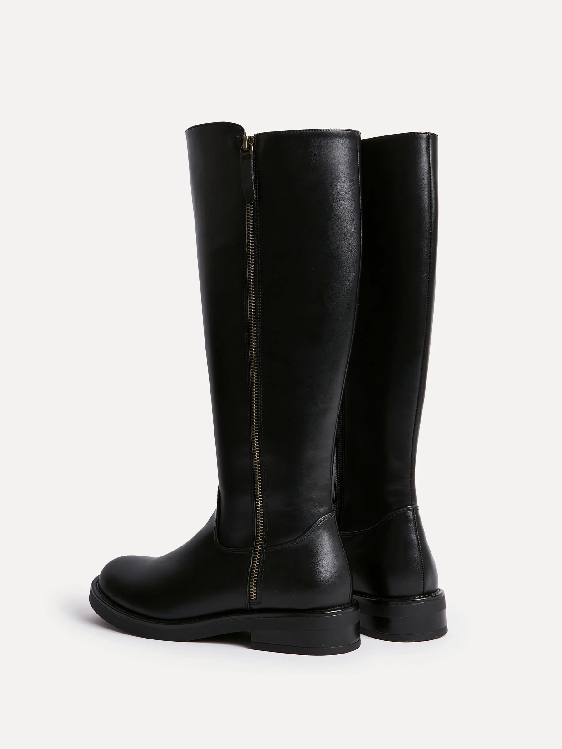 Linzi Roam High Leg Boots With Double Zip Detail