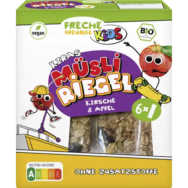 Bio Kids Kiras Müsli Riegel - Kirsche & Apfel 6x26g