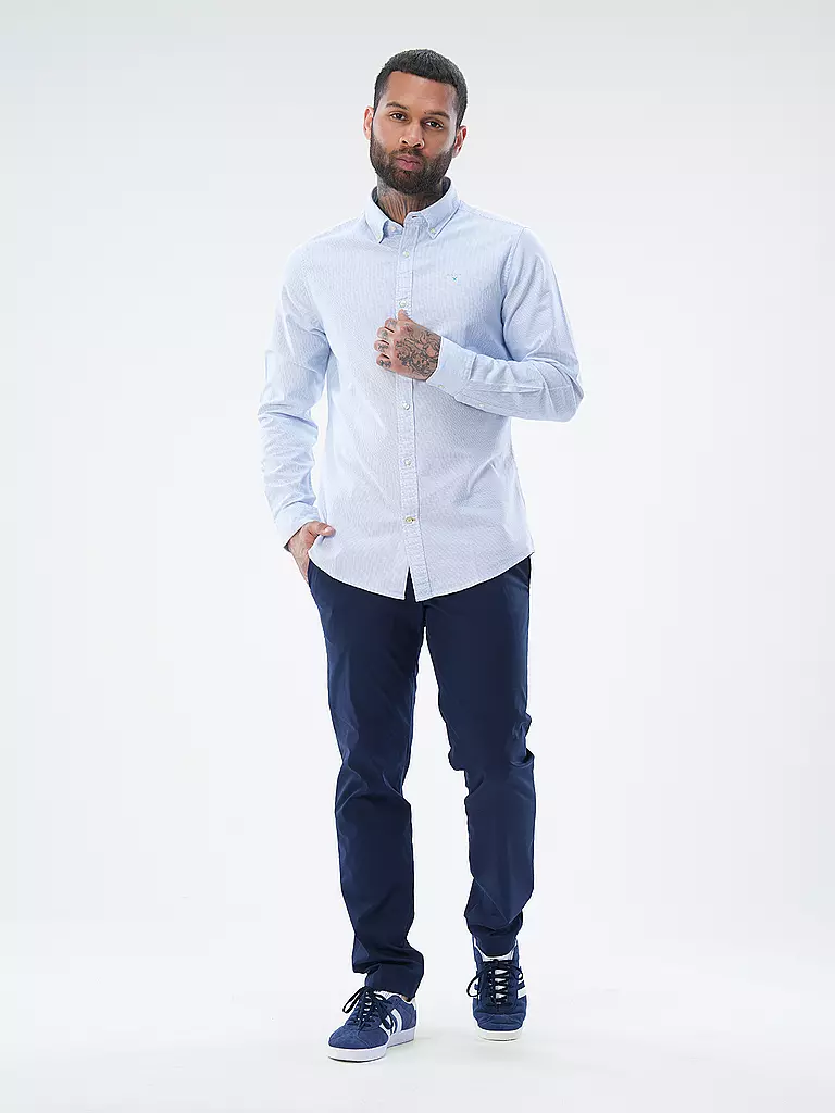 HILTL Chino Slim Fit TARENT dunkelblau